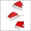Festliche Vorräte Home Garten Rot Santa Claus Hat TRA Weiche Plüsch Cosplay Dekoration Andy Weihnachten Party Hüte Drop Lieferung 2021 ObiEx