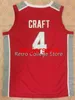 4 Aaron Craft Ohio State Retro Throwback Red White Basketball Jersey Stitched Custom Analy Namn NCAA XS-6XL