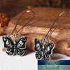 1 paire femmes Vintage fête de mariage oreille bijoux accessoires Punk gothique papillon crâne boucles d'oreilles pour femmes dame prix usine conception experte qualité dernière