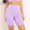 Asia żebrowane szorty kobiety lato wysoka talii rowerzysta biały bodycon jogging jazda na rowerze casual loungewear czarny 210719