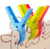 NewLarge Bright Color Cloth Clip Plasthakar Strandhandduk Pinnar Clothespin Clips till solstol Multicolor EWB7044