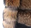 Maomaokong winter style Jacket women's thick fur coat Real raccoon jacket High quality round neck Warm 210928