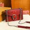 2021 Women's Alligator Single Shoulder Slung Pu Leather Small Square 0BA8