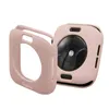 Färgglada mjuka silikonfodral för Apple Watch iWatch Series 1 2 3 4 5 6 Cover TPU Full Protection Fodral 42mm 38mm 40mm 44mm 45mm 41mm bandtillbehör