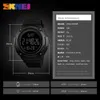 Skmei montre de sport en plein air hommes 5bar étanche rétro-éclairage montres haut de gamme marque de luxe montre numérique Relogio Masculino 1346 Q0524