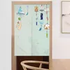 カーテンドレープジャパンスタイルドア漫画パーティションカーテンリビングルームの寝室のキッチン半分のための装飾
