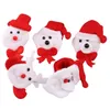 Pupazzo di neve Orso Alce Babbo Natale Paillettes led Bracciale schiaffo luminoso Braccialetto Decorazione natalizia Pat Cerchio Anelli a mano Regalo di Natale