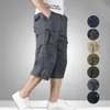 Summer Cargo Shorts Men Casual s Camouflage Loose Multi-pocket Trousers Outdoor Tactical Pants Plus Size 5XL 210714