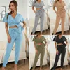 Hooded Lace Tweedelige Set Zomer Casual Home Pak Vrouwelijke Elastische Taille Broek Vrouwen Twee Stuk Outfits Womens Sweatsuit 210508