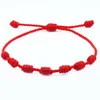 Catena a maglie semplice fatta a mano braccialetto rosso fortunato corda nodo bracciali per uomo donna coppia Pulseras gioielli bijoux regalo femminile Kent22
