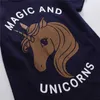 Yaz Metre Bebek Tees Yaz Pamuk Unicorn Kız T Shirt Satış Toddler Satan Çocuk Giysileri Tops 210529