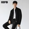 IEFB Mäns Slitage Spring Suede Jacka Coat Male's Koreanska Trend Trendig Handsome All-Match Casual Höstkläder Lapel Toppar 9Y4086 210524