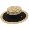 シンプルな女性の自然な麦わら帽子の夏のビーチの太陽の帽子の男性パナマキャップファッションプロテレーションバイザーボートの帽子