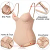 Kvinnors Shapewear Bodysuits Waist Trainer Vest Slim Hela Body Shaper Inbyggda Bra Camisole Toppar Tummy Control Slimming Underwear 211218