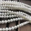 Chains Artificial Farming Real Pearl Necklace Freshwater Cultured Female 7-8mm Nearly Round Almost Flawless