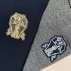 Erkekler Brunello NPC Yaka Pamuk Piqué Dikiş Kısa Kollu Polo Gömlek