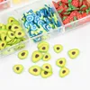 12 Grille Mélange De Fruits Polymère Flocons D'argile Molle Pour Nail Art Résine Époxy UV Moule En Silicone Flocons Slime Remplissage Faire Des Pinces À Épiler DIY