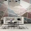 Personalizado Qualquer Tamanho Papel de Parede Mural Linha Geométrica Moderna Pintura de Parede Sala de Estar Tv Sofá Bedroom Fundo Papel de Parede 3D