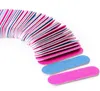 Blauwe en roze kleur De laagste prijs nagelbestanden dubbele kleur houten mini-buffer schuren 180/240 wegwerp manicure tools voor limoen een diwl