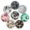 TYRY.HU Silicone Beads 100pcs BPA Free 12/15mm Leopard Camo Round Teething Colorful Gritty 211106