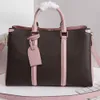 Tote bags 2 size 4 color fashion handbag single shoulder bag detachable adjustable shoulder strap double leather with luggage tag suitable for all occasions