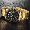 Dropshipping role watch men quartzo relógios masculinos topo marca de luxo relógio homem ouro aço inoxidável relogio masculino à prova dwaterproof água 2104274k