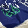 écharpe femme châle pashmina bonne qualité 100% cachemire imprimé lettres patterne Écharpes longues fines et douces pour femme grande taille 200cm - 93cm