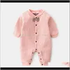 Rompers Jumpsuitsrompers Clothing Baby Kids Maternity Drop Delivery 2021 Spring Autumn 1St Birthday Born Baby Boy Clothes Girl Pajamas Overal