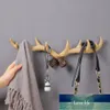 vintage Resin antler holder wall mounted cap coat hanger/rack home decorative Animal deer horn wall hook for hanging