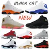 Basketball Shoes Sports Sneakers Black Cat Red Flintisland Green Court Purple Lakers Mens New Fashion Jumpman 13 13S Flints Bred Cny Cap And Gown Chicago With Box