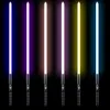 DHL Lightsaber Brinquedos Metal Handle Heavy Dueling 12 Color LED Alterar Volume Força 6 Som Fons Foc Blaster Laser Espada Atacado