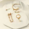 Stud 2021 Trend Fashion Pearl Geometric Small Earrings Sets Irregular For Women Jewelry Accessories Gifts