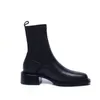 MORAZORA marque bottes en cuir véritable med talons bout carré bottines automne hiver couleur noire femmes bottes 210506