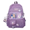 Sac à dos féminin de grande capacité kawaii sac à livres pour filles garçons sacs écoles mignons ordinateur portable femelle étanche 15 mochila 218g