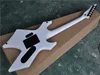 Factory Custom Unusual Shape White Body Electric Gitaar met Palissander Fretboard, Black Hardware, Geef aangepaste services