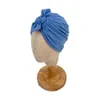 Haut noué bébé lapin oreille Turban filles chapeau infantile doux chaud bandeau enfants filles Bonnet Bonnet casquettes nouveau-né bandeaux