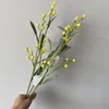 Dekoratif çiçek çelenk yapay sarı meyveler şube düğün ev partisi dekor simülasyon çiçek aranjman limontre imitasyon pla