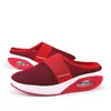 Cuscino d'aria Slip-On Scarpe da passeggio per donna Scarpe da passeggio per diabetici ortopedici Pantofole leggere in rete Pantofole con zeppa Sneaker da donna 220207