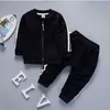 Ensemble de vêtements pour bébés garçons et filles, veste de Sport en coton, pantalon, 2 pièces, Costume à la mode, survêtement pour enfants, printemps-automne