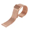 Mesh Watches Strap 18mm 20mm 22mm 24mm Replacement Watchbands Rose Gold Stainless Steel Bracelet Hook Buckle Pasek Do Zegarka H0915