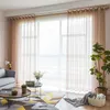 Grey/Coffee Solid Voile Door Window Curtain Drape Panel Sheer Tulle for Home Decor Living Room Bedroom Kitchen 210712