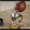 細かいメッシュのティーポットセットのコーヒーの注入器のストレーナー醸造茶葉フィルターLBOB8 FVTDYのためのCoffeeteaツール