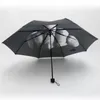 Parapluie Doigt du Milieu Pluie Coupe-Vent Up Yours Parapluie Creative Parasol Pliant Fashion Impact Parapluie Noir