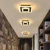 Plafoniere Lampada da corridoio moderna a LED per bagno Soggiorno Illuminazione quadrata rotonda Apparecchi decorativi per la casa WF930