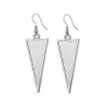 Nieuwe Sublimatie Oorbellen Party Gunst Lege DIY Aangepaste Metalen Dangler Blad Hartvormige Warmteoverdracht Afdrukken Oordrop Earring Jewelr Ewd5