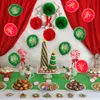 1 набор рождественские шар рождественские плед вытащить флаг баннер спиральные украшения оптом рождественские вечеринки воздушные шары