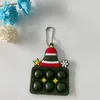 Santa Claus Pussel Decompression Toy Finger Silica Gel Pendant