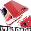 Super Anti-Knock Soft TPU Casos de telefone transparentes transparentes protegem a capa ￠ prova de choque para iPhone 14 13 12 11 Pro Max X XS Note10 Mate 30