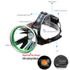 Lampada frontale P50 a LED ad alta luminosità Lampada frontale Torcia Minatore Illuminazione ciclistica Pesca Faro ricaricabile USB Q5 Fari agli ioni di litio