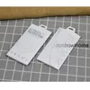 Proteggi schermo in vetro temperato Kraft bianco nero Carta Vuota confezione confezione confezione per iPhone 12 11 Pro XR XS Max Samsung S20 S21 Huawei
